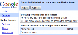 google media server