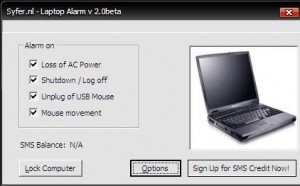 alarm laptop