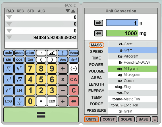 Calculadora online grátis, TECNOFAGIA