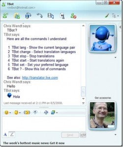 Tradução instantânea no MSN?, TECNOFAGIA