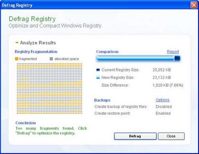 Otimizando o registro do Windows com segurança, TECNOFAGIA