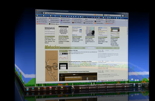 Múltiplas desktops em 3D no Windows, TECNOFAGIA