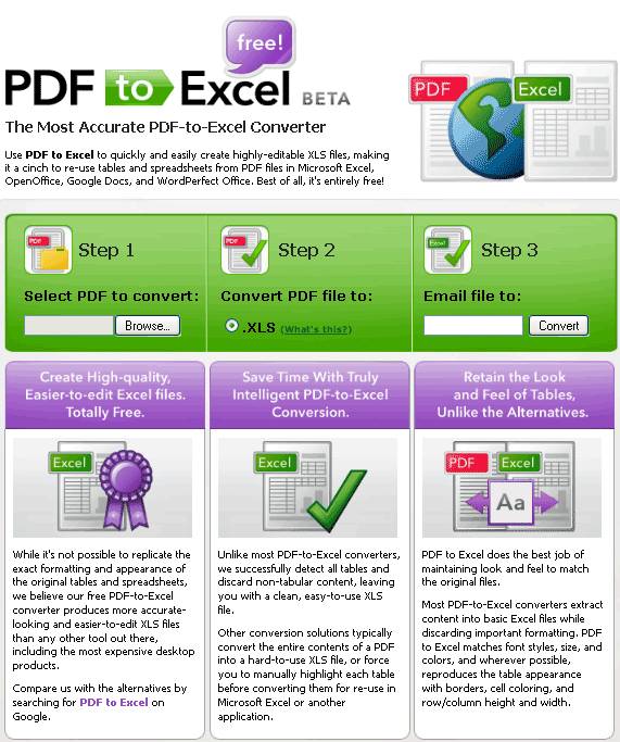 Converta PDF para Excel online, TECNOFAGIA