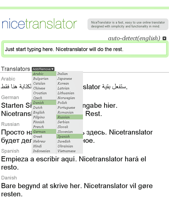 Tradutor online gratuito (36 idiomas), TECNOFAGIA