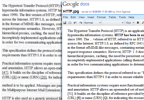 OCR do Google transforma imagem em texto, TECNOFAGIA