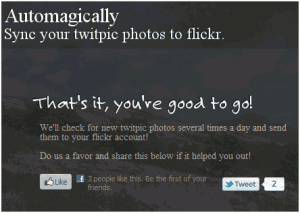 Sincronize o Twitipic com o Flickr, TECNOFAGIA