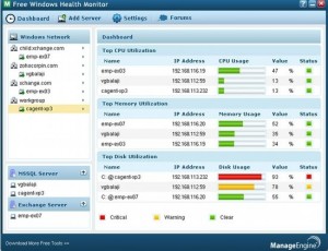 Ferramenta de monitoração para servidores Windows, TECNOFAGIA