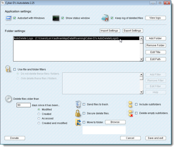Use Autodelete para deletar arquivos automaticamente, TECNOFAGIA
