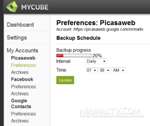 Backup do Facebook, Picasa e contatos Google, TECNOFAGIA