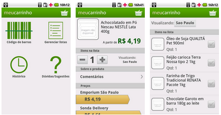 Aplicativo faz lista de compras do supermercado pelo código de barras, TECNOFAGIA