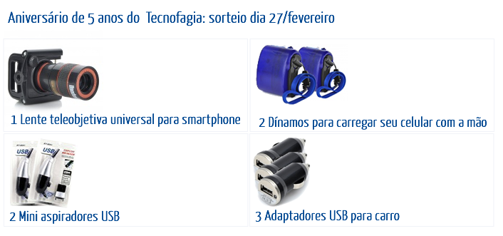 Promoção de aniversário 2013 &#8211; Ganhadores!, TECNOFAGIA